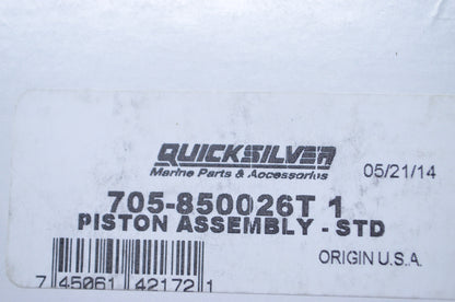 OEM Mercury 705-850026T 1 Piston Kit NOS