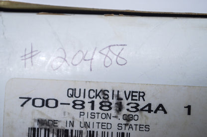 OEM Mercury 700-818134A 1 Piston .030 NOS