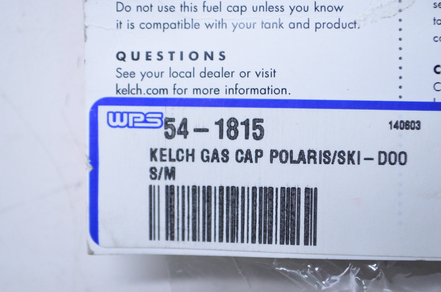 New Kelch Gas Cap w/ Gauge NOS