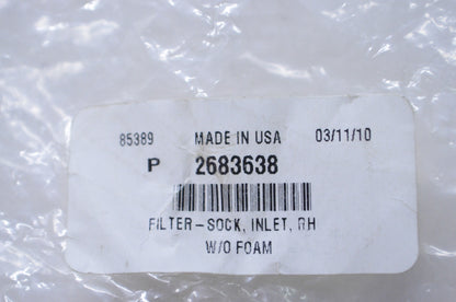 New OEM Polaris Right Inlet Sock Filter NOS
