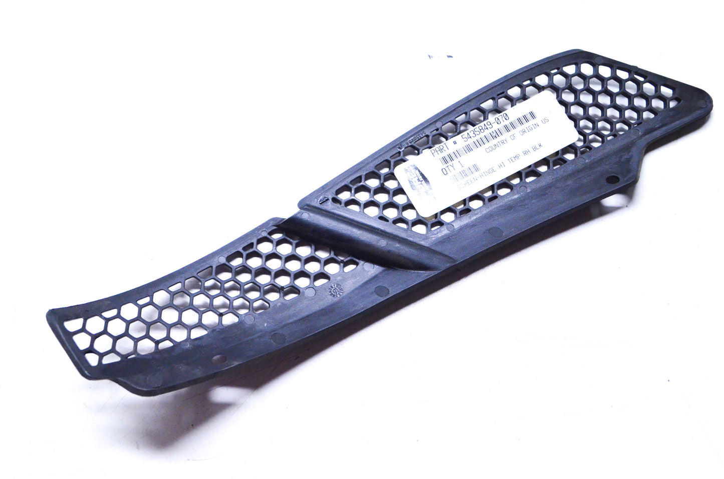 OEM Polaris 5435849-070 Black Right Hi Temp Hinge Screen NOS