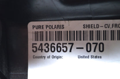 OEM Polaris 5436657-070 Black Left Front CV Shield NOS