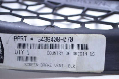 OEM Polaris 5436408-070 Black Brake Vent Screen NOS