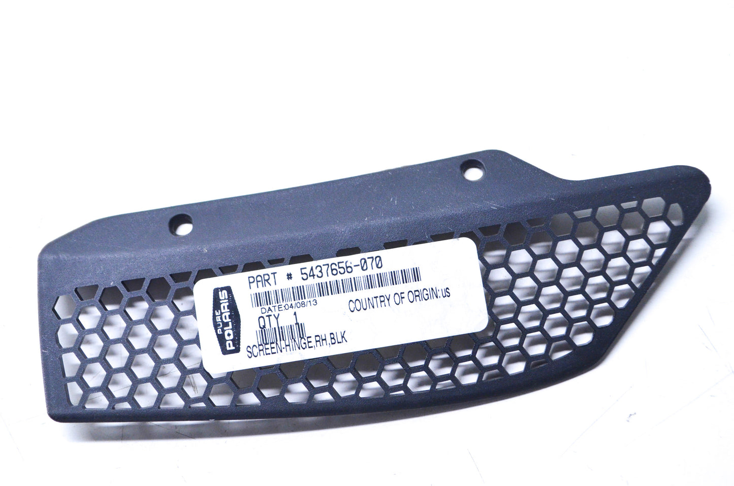 OEM Polaris 5437656-070 Black Right Hand Hinge Screen NOS