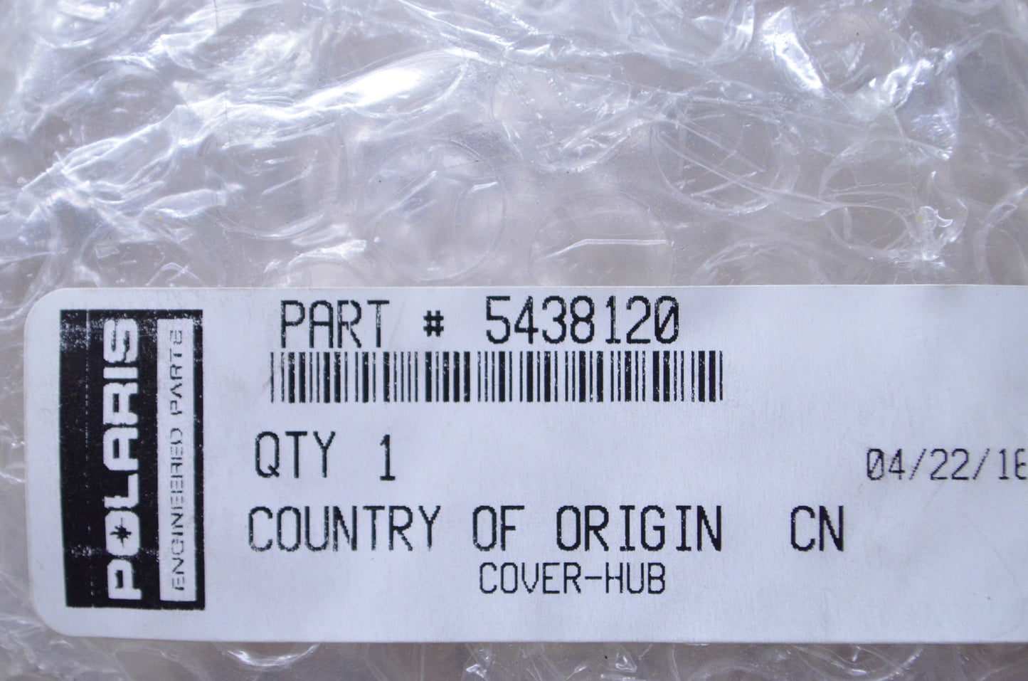 OEM Polaris 5438120 Hub Cover NOS