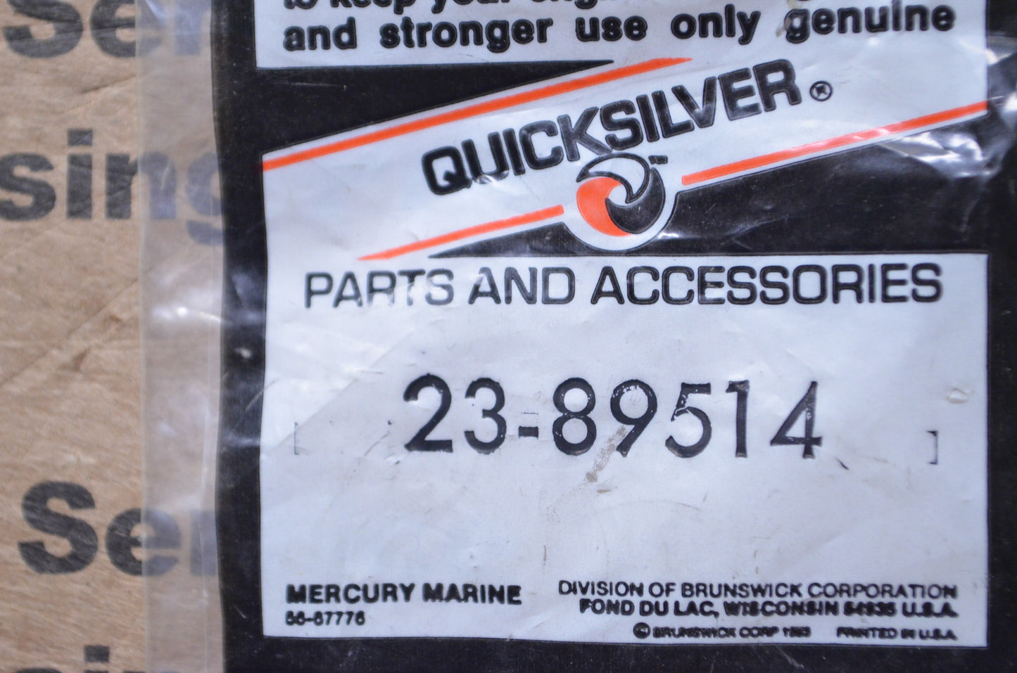 OEM Mercury 23-89514 Bushing NOS
