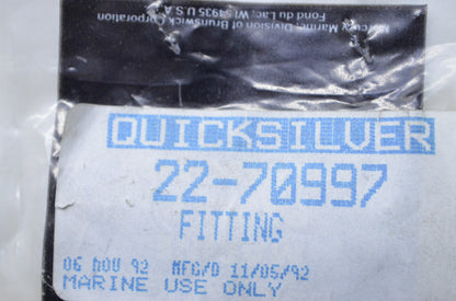 OEM Mercury 22-70997 Fuel Fitting NOS
