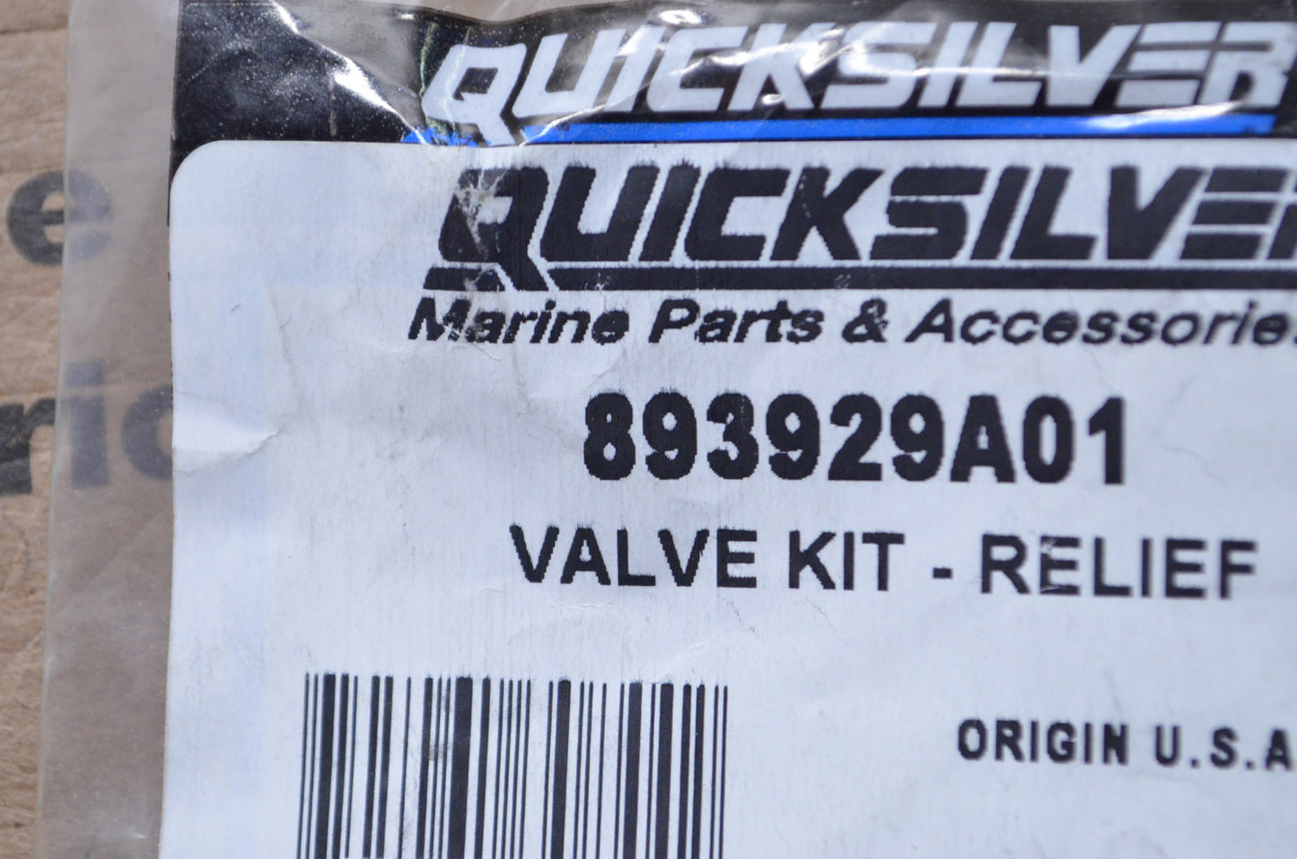 New OEM Mercury Relief Valve Kit NOS