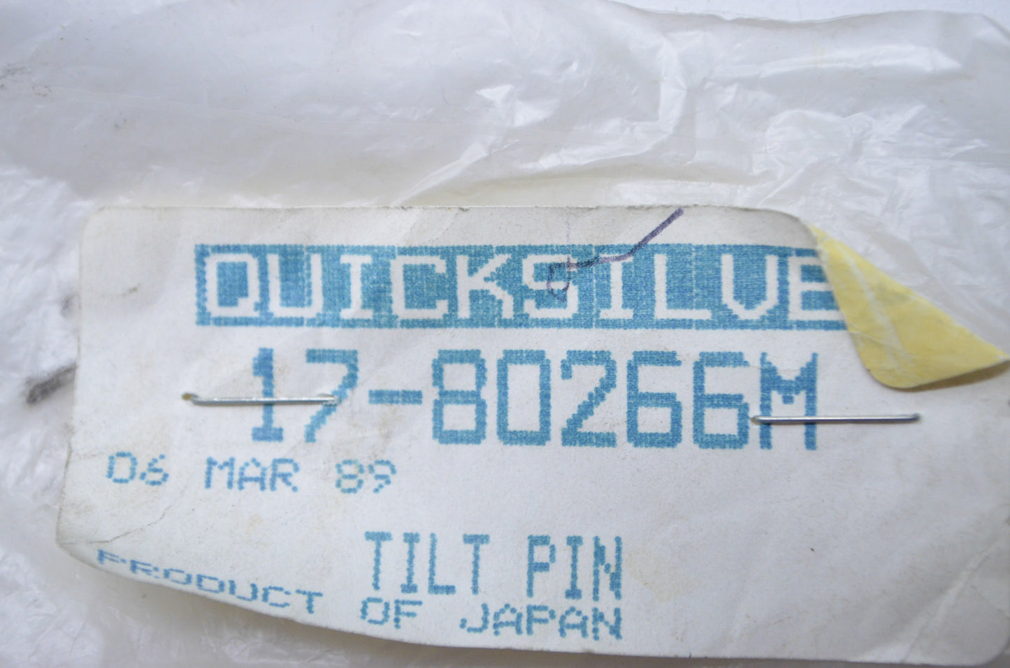 New OEM Mercury Tilt Lock Pin NOS