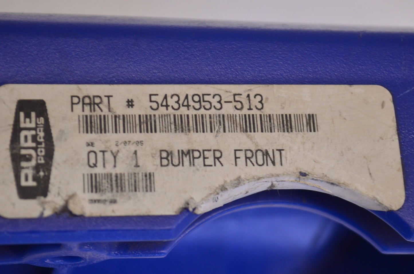 OEM Polaris 5434953-513 Black Front Bumper NOS