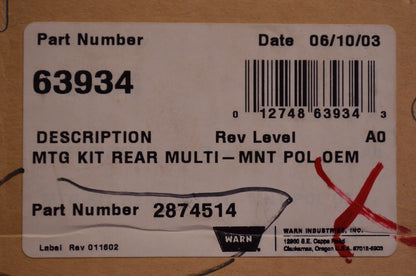 OEM Polaris 2874514 Rear Multi Mount Kit NOS