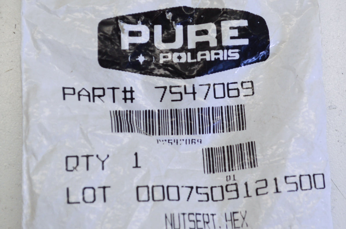 OEM Polaris 7547069 Hex Nutsert NOS