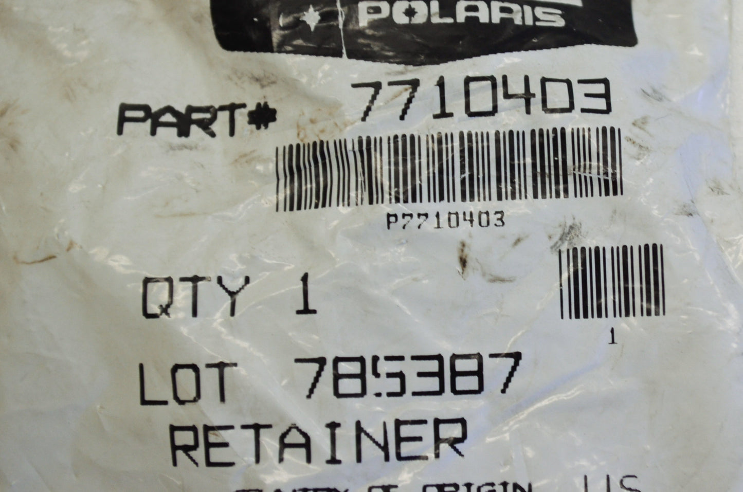 OEM Polaris 7710403 Retainer NOS