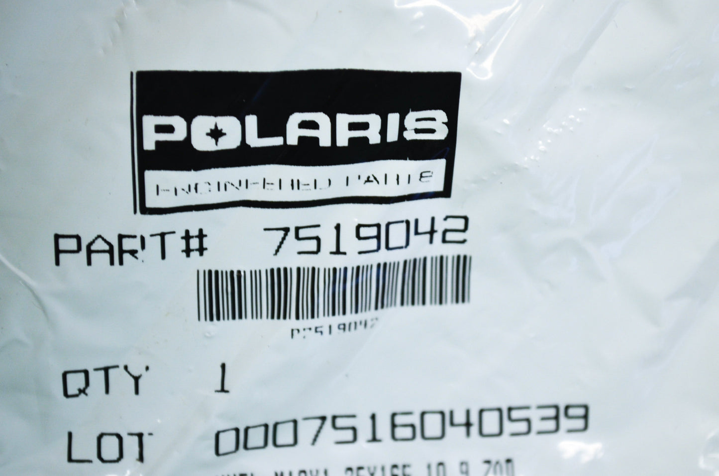 OEM Polaris 7519042 Hex Flange Screw M10X1.25X165 NOS