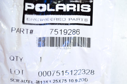 OEM Polaris 7519286 Hex Flange Screw M10X1.25X75 NOS