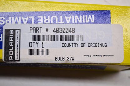 New OEM Polaris Headlight Bulb 37W NOS