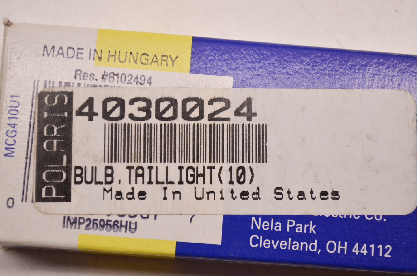 OEM Polaris 4030024, 161 Tail Light Bulb Qty 10 NOS