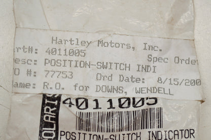 New OEM Polaris Position Indicator Switch NOS
