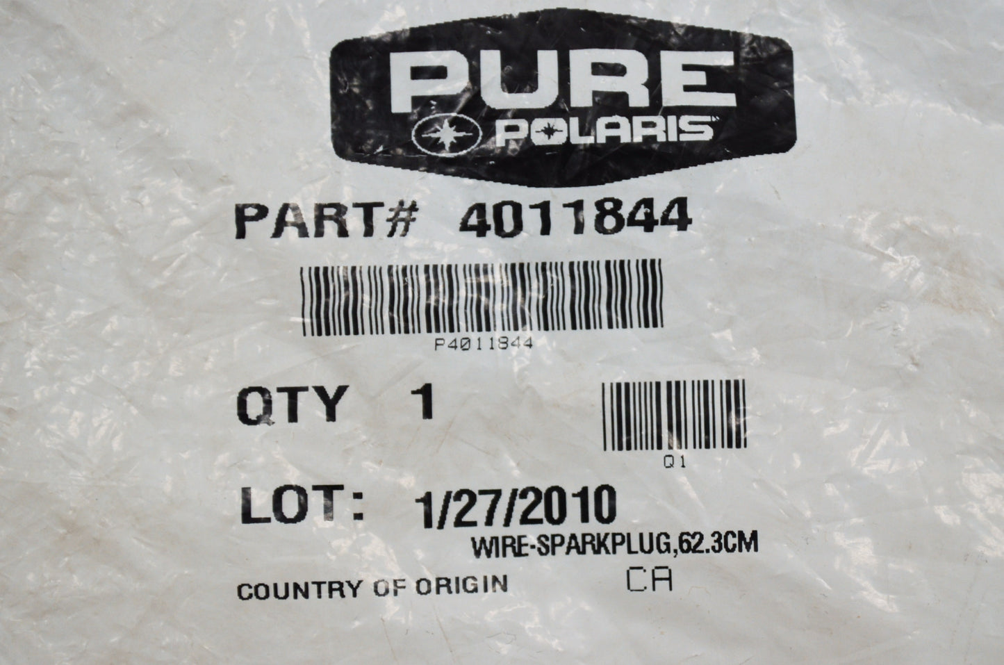 OEM Polaris 4011844 Sparkplug Wire 62.3CM NOS