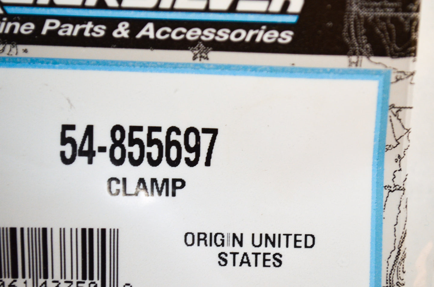 OEM Mercury 54-855697 Clamp Qty 2 NOS