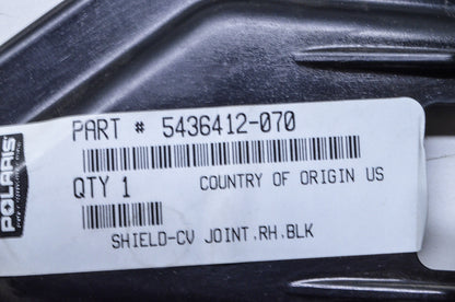 OEM Polaris 5436412-070 Black Right CV Joint Shield NOS