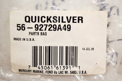 OEM Mercury 56-92729A49 Hardware Assembly NOS