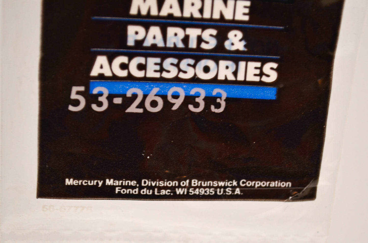 OEM Mercury 53-26933 Snap Ring NOS