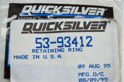 OEM Mercury 53-93412 Retaining Ring NOS