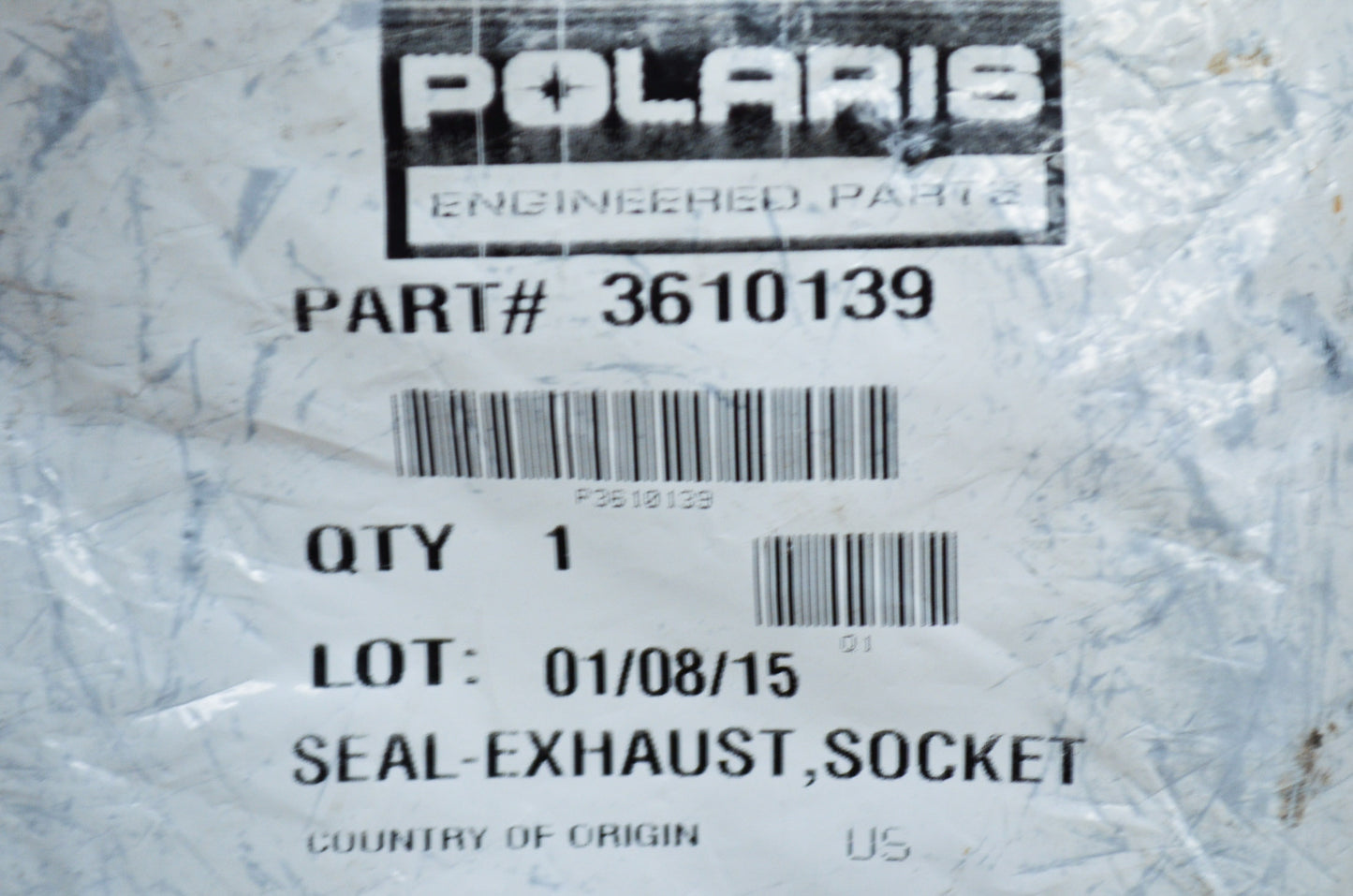 OEM Polaris 3610139 Exhaust Socket Seal NOS