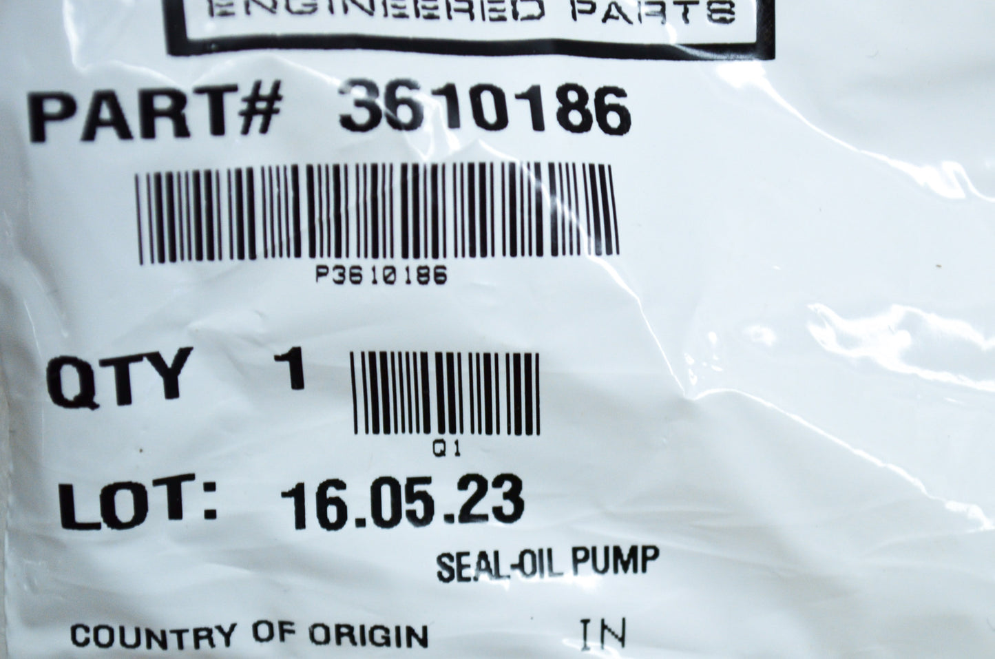 New OEM Polaris Oil Pump Seal NOS