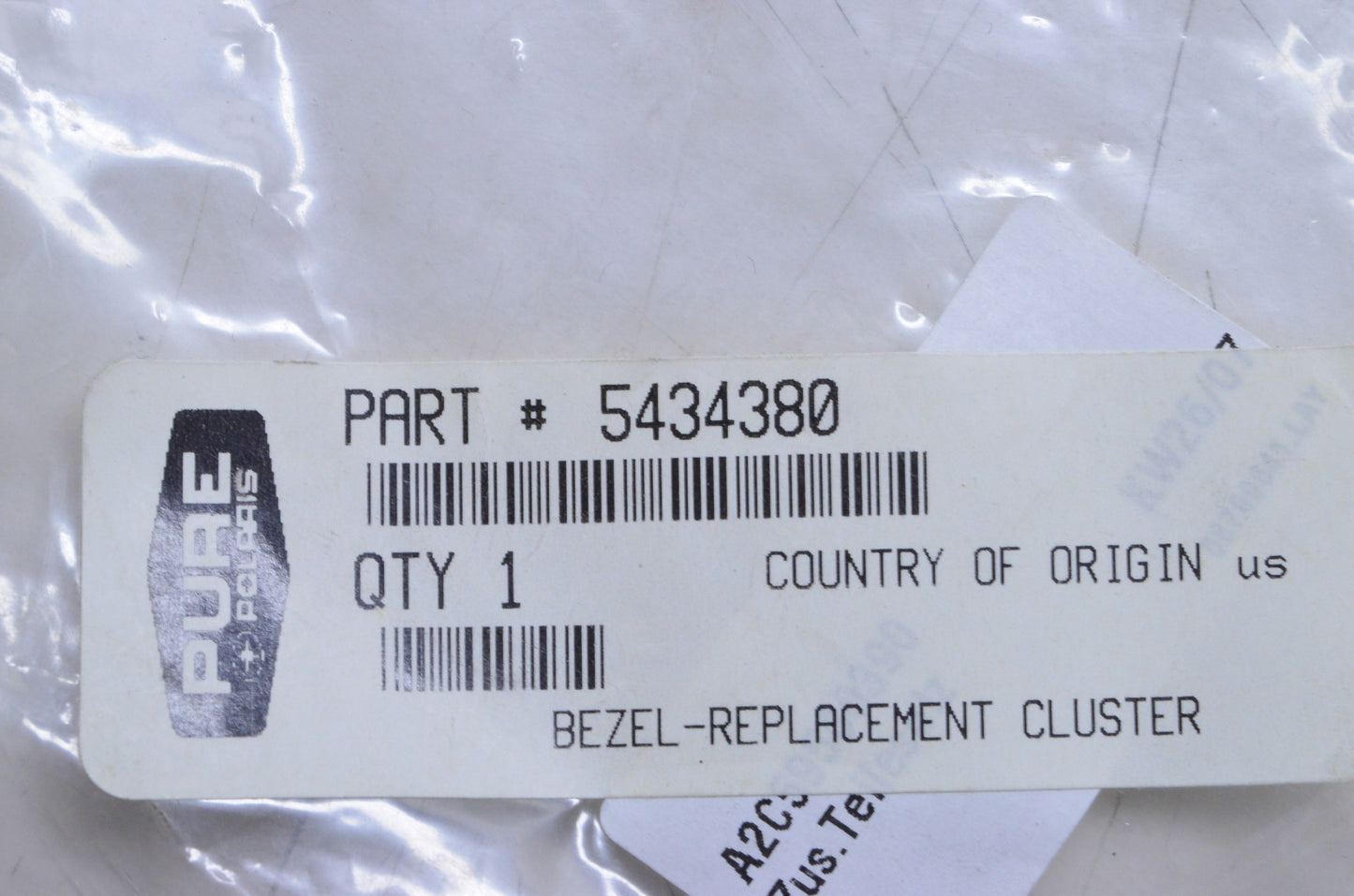 OEM Polaris 5434380 Replacement Cluster Bezel NOS