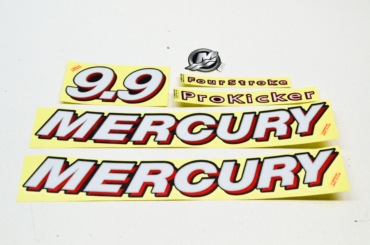 New OEM Mercury 9.9 Prokicker Decal Kit NOS