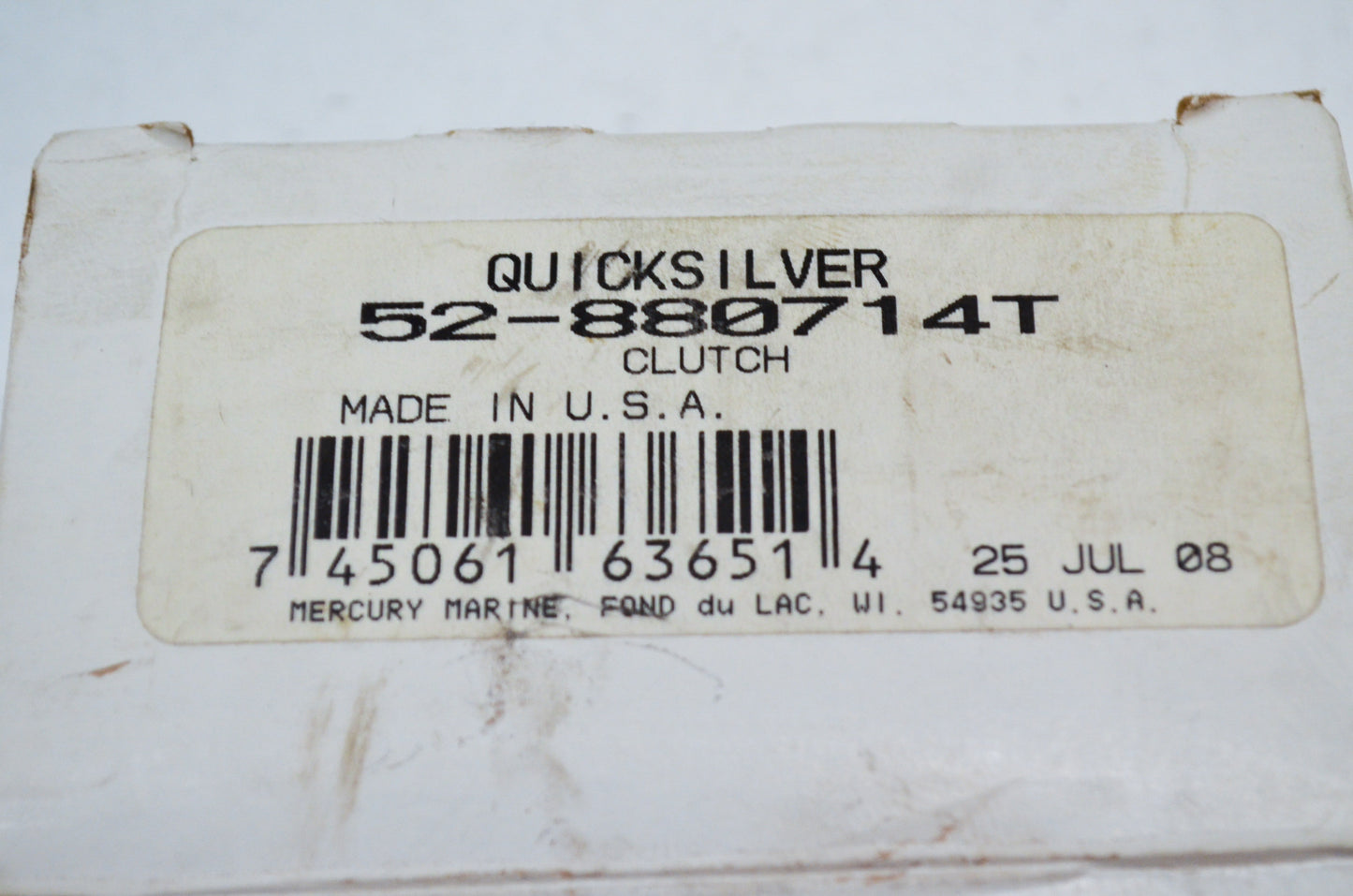 OEM Mercury 52-880714T Clutch NOS