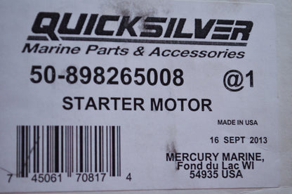 New OEM Mercury Starter Motor NOS