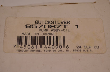 OEM Mercury 857087T 1 Oil Pump Assembly NOS
