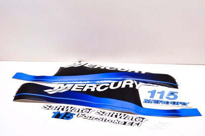 New OEM Mercury 115 Salt Water Decal Kit NOS