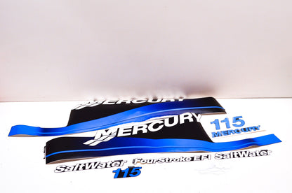 New OEM Mercury 115 Salt Water Decal Kit NOS