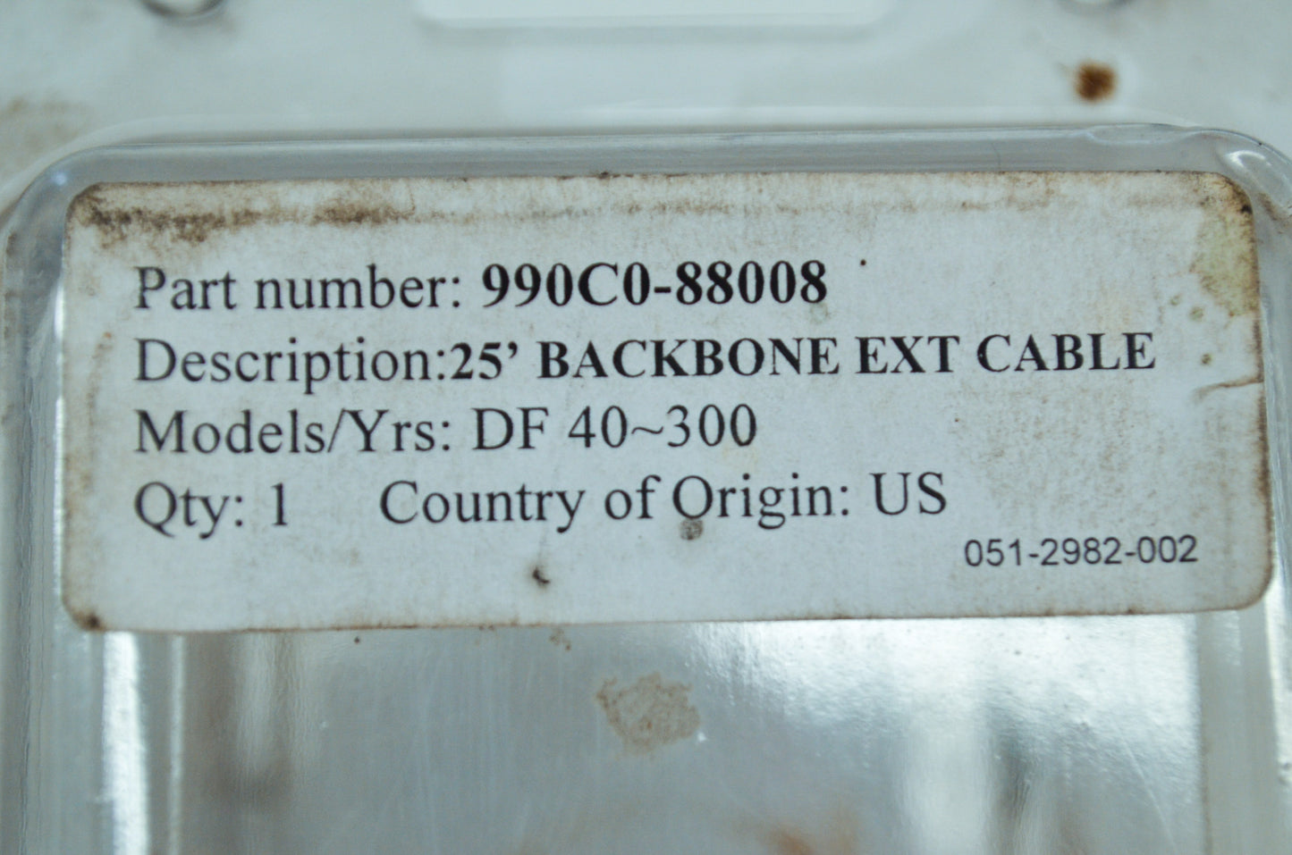 OEM Suzuki 990C0-88008 25" Backbone Extension Cable NOS