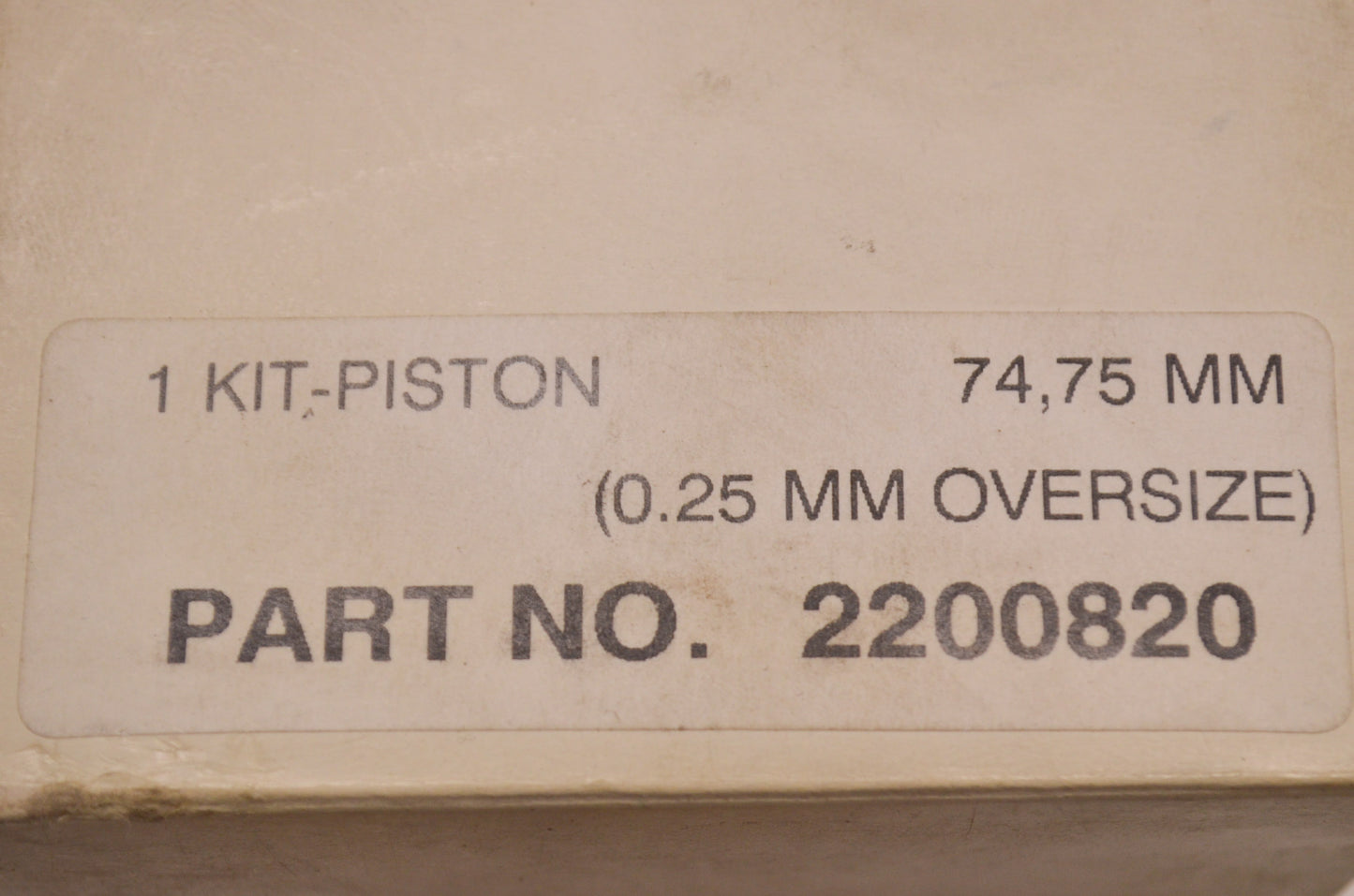 OEM Polaris 2200820 Piston Kit NOS