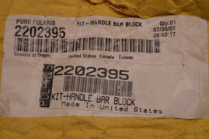 OEM Polaris 2202395 Handlebar Block Kit NOS