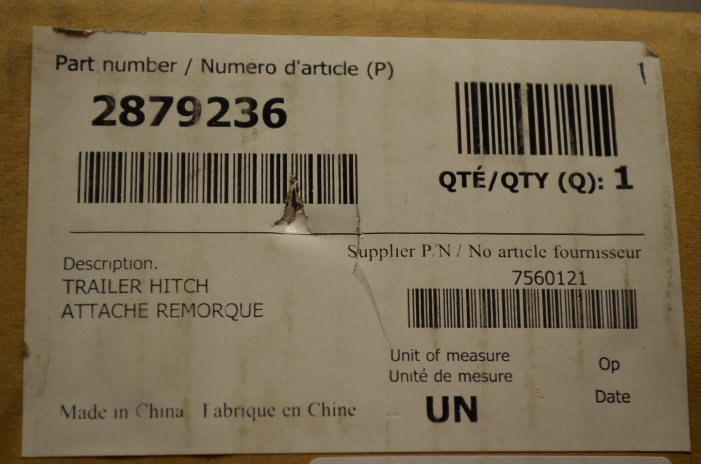 New OEM Polaris Hitch Kit NOS