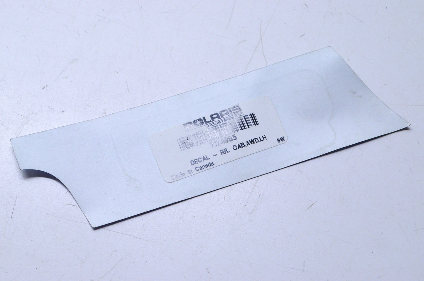 New OEM Polaris Left Rear Cab AWD Decal NOS