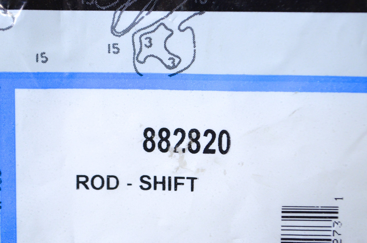 OEM Mercury 882820 Shift Rod NOS