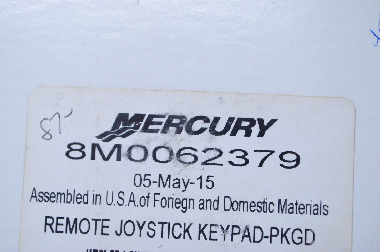 OEM Mercury 8M0062379 Remote Joystick Keypad Control NOS