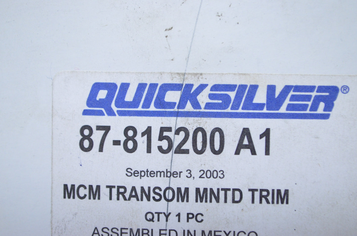 New OEM Mercury Transom Mount Trim Switch Kit NOS