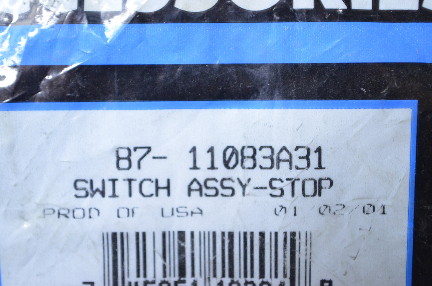 New OEM Mercury Stop Switch Assembly NOS