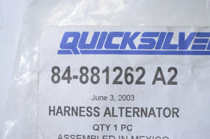OEM Mercury 84-881262 A2 Harness Alternator NOS
