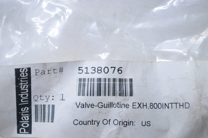 OEM Polaris 5138076 Exhaust Guillotine Valve NOS