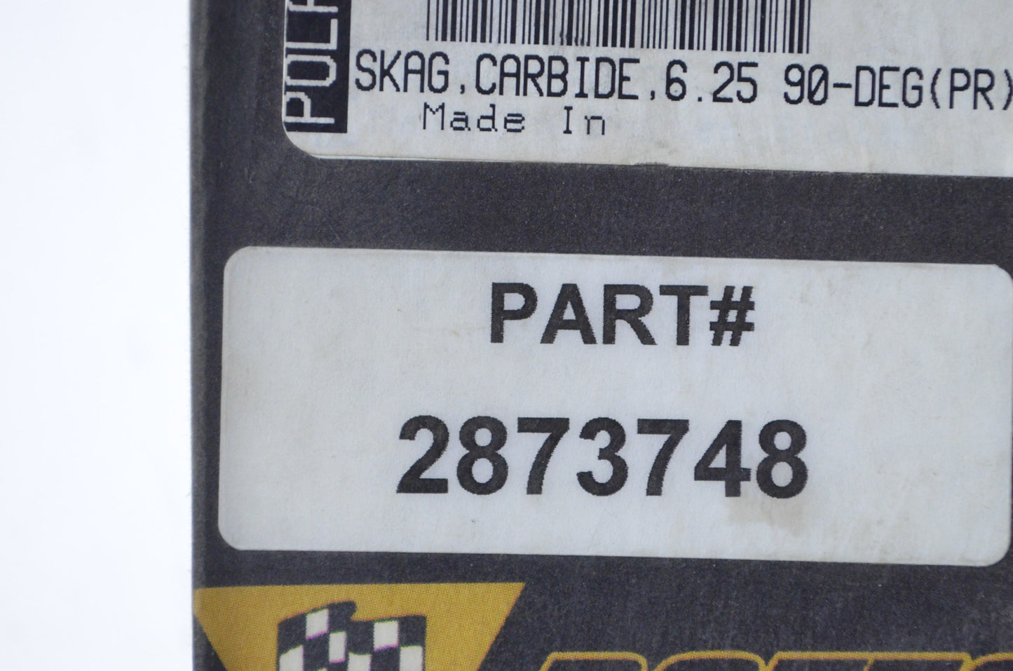 OEM Polaris 2873748 6.25 90 Degree Carbide Skag Kit NOS