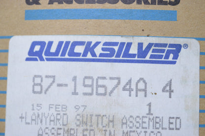 OEM Mercury 87-19674A 4 Lanyard Switch Assembly NOS